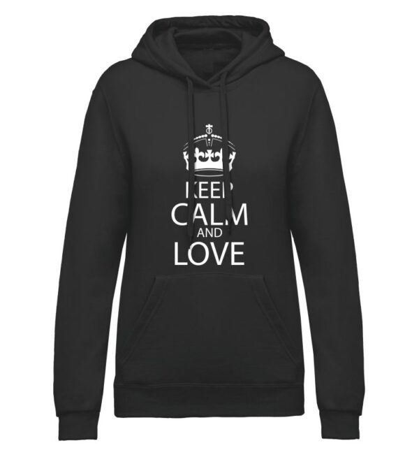 Kapucnis pulóver- Keep calm and love